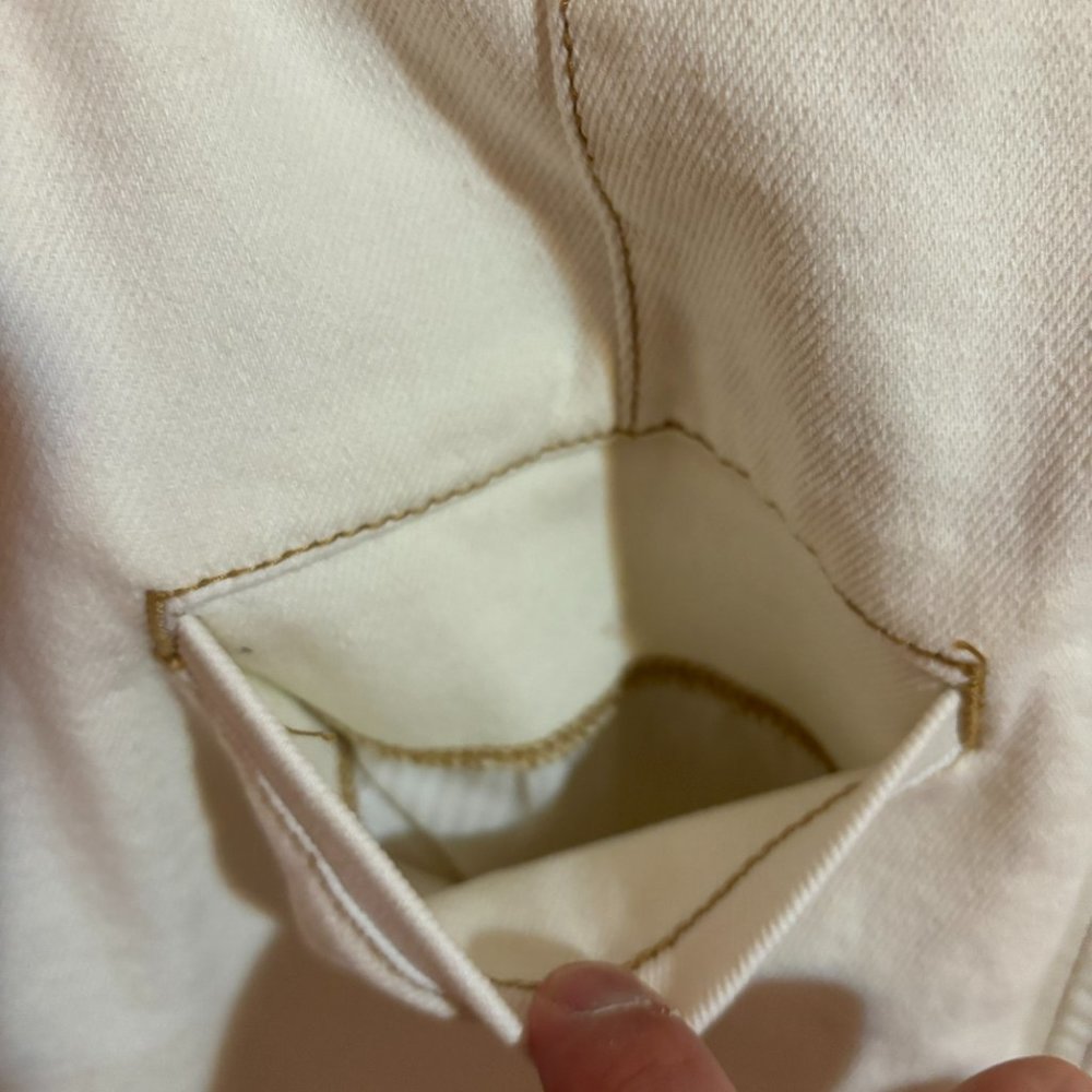 Hollister Ultra High Rise White Denim Skirt - Picture 9 of 11